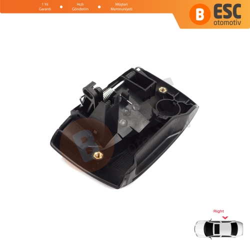 Renault Kangoo KC Express FC Nissan Kubistar MK1 X76 8200107372 için Sağ Yan Sürgülü Kapı Dış Açma Kolu Siyah