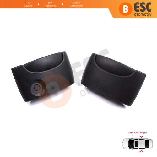 Renault Kangoo KC Express FC Nissan Kubistar MK1 X76 8200107371 8200107372 için Sağ Sol Yan Sürgülü Kapı Dış Açma Kolu Siyah