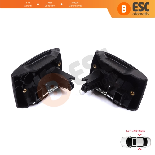 Renault Kangoo KC Express FC Nissan Kubistar MK1 X76 8200107371 8200107372 için Sağ Sol Yan Sürgülü Kapı Dış Açma Kolu Siyah