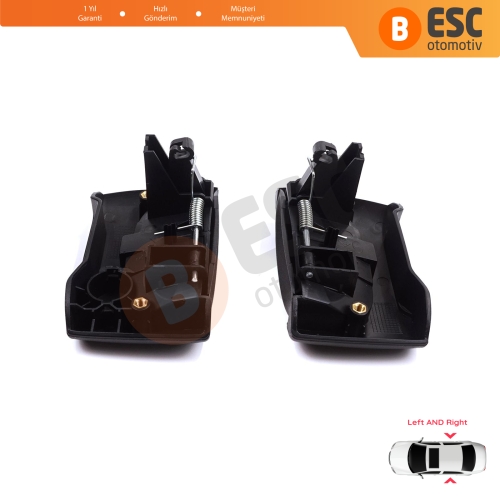 Renault Kangoo KC Express FC Nissan Kubistar MK1 X76 8200107371 8200107372 için Sağ Sol Yan Sürgülü Kapı Dış Açma Kolu Siyah