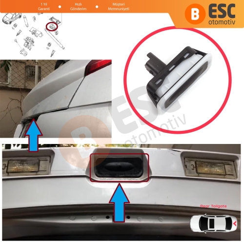 Renault Megane Scenic MK2 3 Clio MK3 MK4 Captur Laguna 3 Modus Twingo 2 8200076256 İçin Bagaj Kilit Açma Düğmesi