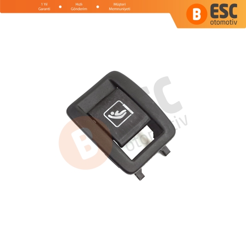 Renault Megane MK4 BFB B9A K9A 2015-On 4/5 Kapı için 1 Adet Arka Çocuk Koltuk Emniyet İsofix Kapağı Plastik Tapa