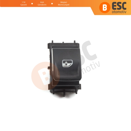 VW Crafter 2 Golf 7 Passat B8 Polo 6 Octavia 4 Superb 3 Leon 3 Ibiza 5 Ateca Audi A1 MK2 5G0959855D İçin Yolcu Kapı Tekli Cam Açma Düğmesi 4 Pin Anahtarı 