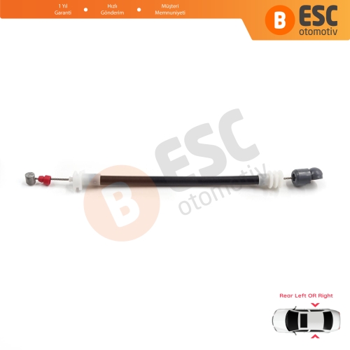 BMW X5 E53 2000-2006 51228243635 51228243636 için Arka Dış Kapı Kolu Taşıyıcı Açma Teli 220 mm 