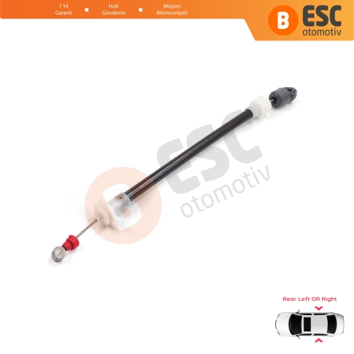 BMW X5 E53 2000-2006 51228243635 51228243636 için Arka Dış Kapı Kolu Taşıyıcı Açma Teli 220 mm 