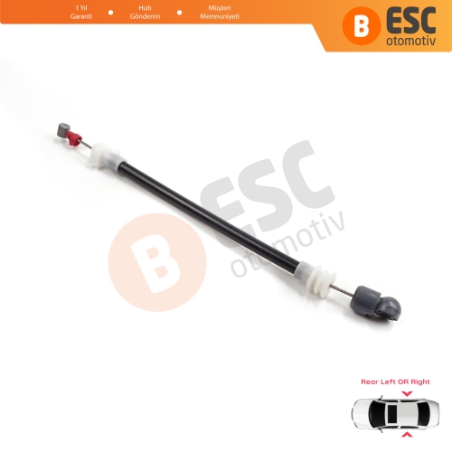 BMW X5 E53 2000-2006 51228243635 51228243636 için Arka Dış Kapı Kolu Taşıyıcı Açma Teli 220 mm 