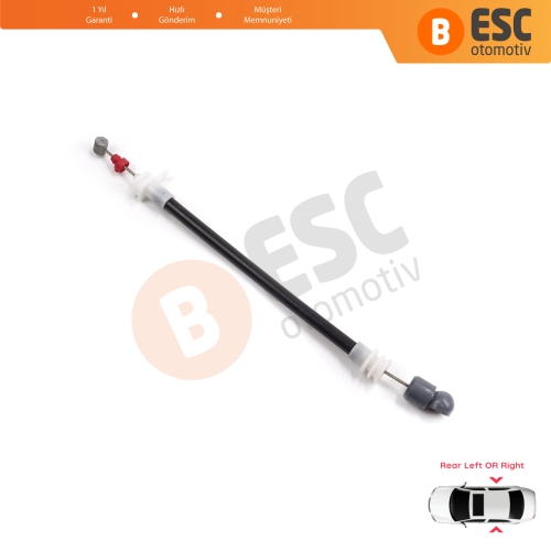 BMW X5 E53 2000-2006 51228243635 51228243636 için Arka Dış Kapı Kolu Taşıyıcı Açma Teli 220 mm 