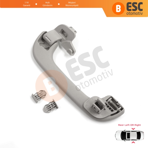 Renault Megane 3 4 Scenic 3 Clio 4 Kadjar Captur  Master 3 Movano 739400011R İçin Arka Kapı Yolcu Tavan El Tutamağı Açık Gri