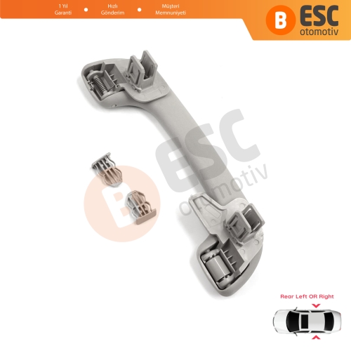 Renault Megane 3 4 Scenic 3 Clio 4 Kadjar Captur  Master 3 Movano 739400011R İçin Arka Kapı Yolcu Tavan El Tutamağı Açık Gri