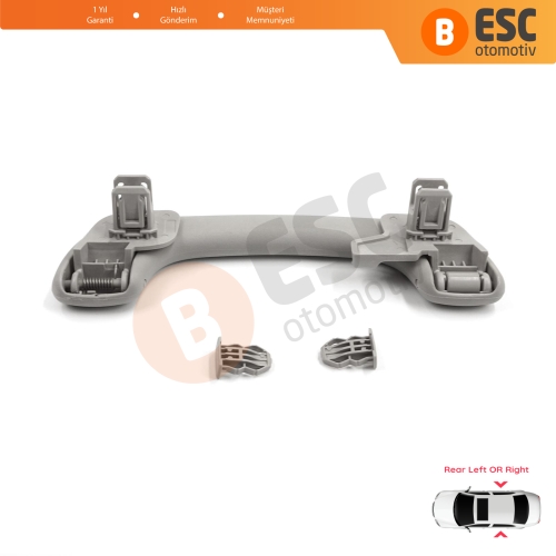 Renault Megane 3 4 Scenic 3 Clio 4 Kadjar Captur  Master 3 Movano 739400011R İçin Arka Kapı Yolcu Tavan El Tutamağı Açık Gri