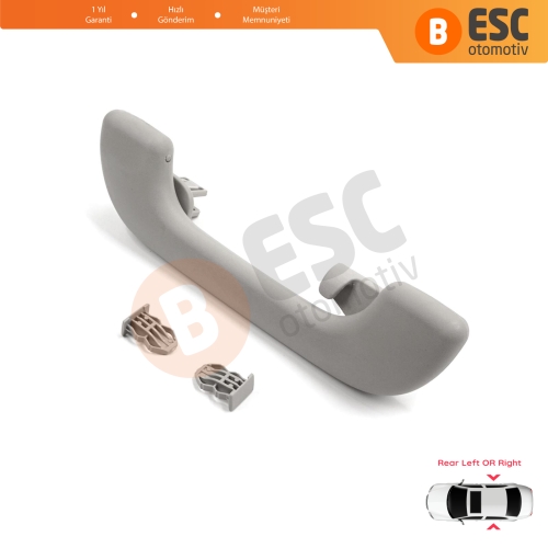 Renault Megane 3 4 Scenic 3 Clio 4 Kadjar Captur  Master 3 Movano 739400011R İçin Arka Kapı Yolcu Tavan El Tutamağı Açık Gri
