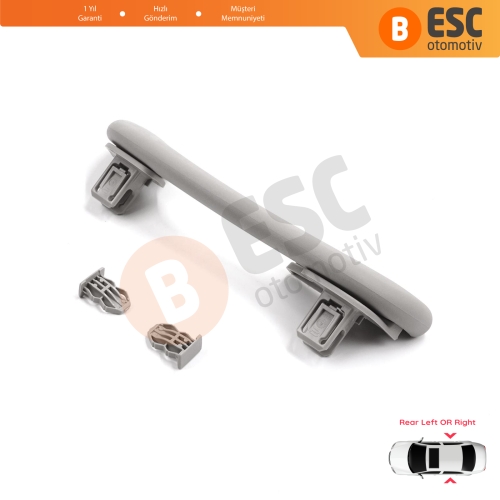 Renault Megane 3 4 Scenic 3 Clio 4 Kadjar Captur  Master 3 Movano 739400011R İçin Arka Kapı Yolcu Tavan El Tutamağı Açık Gri