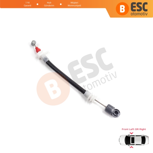 BMW X5 E53 2000-2006 51218243615 51218243616 için Ön Dış Kapı Kolu Taşıyıcı Açma Teli 177 mm 