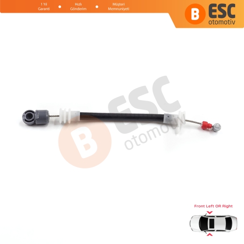 BMW X5 E53 2000-2006 51218243615 51218243616 için Ön Dış Kapı Kolu Taşıyıcı Açma Teli 177 mm 