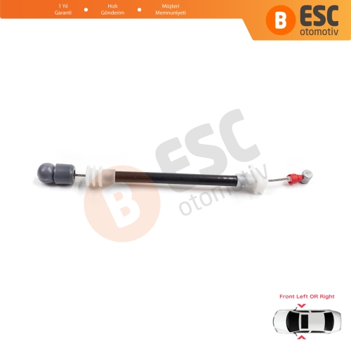 BMW X5 E53 2000-2006 51218243615 51218243616 için Ön Dış Kapı Kolu Taşıyıcı Açma Teli 177 mm 