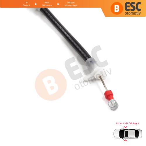 BMW X5 E53 2000-2006 51218243615 51218243616 için Ön Dış Kapı Kolu Taşıyıcı Açma Teli 177 mm 