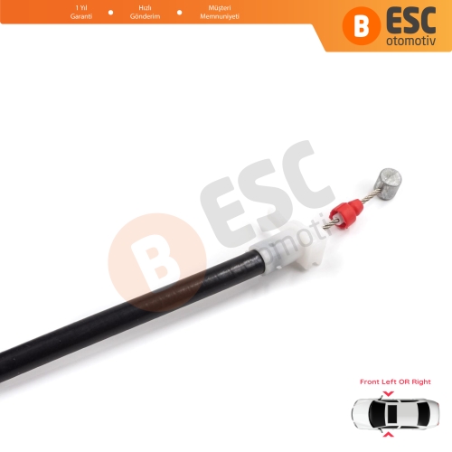 BMW X5 E53 2000-2006 51218243615 51218243616 için Ön Dış Kapı Kolu Taşıyıcı Açma Teli 177 mm 