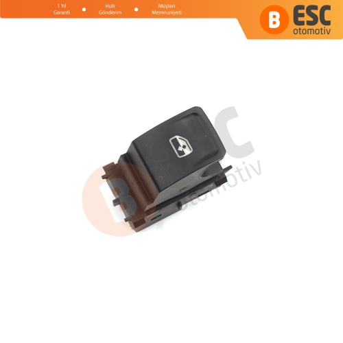 VW Crafter 2 Golf 7 Passat B8 Polo 6 Octavia 4 Superb 3 Leon 3 Ibiza 5 Ateca Audi A1 MK2 5G0959855M İçin Yolcu Kapı Tekli Cam Açma Düğmesi 4 Pin Anahtarı 