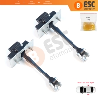 Citroen C-Elysee Peugeot 301 2012-On 9675207680 İçin 2 EA Arka Sağ ve Sol Kapı Gergi Yayı