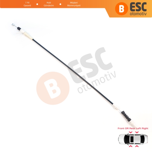 BMW 5 Serisi F10 F11 6 F13 F12 F06 7 F01 F02 F03 F04 51217297439 için Ön veya Arka Dış Kapı Kolu Kilit Açma Teli