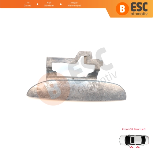 BMW 5 Serisi E39 1996-2003 4/5 Kapılı Sedan Touring 51218245461 51218200663 için Ön veya Arka Sol Metal Dış Kapı Açma Kolu