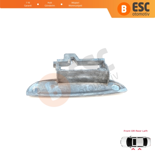 BMW 5 Serisi E39 1996-2003 4/5 Kapılı Sedan Touring 51218245461 51218200663 için Ön veya Arka Sol Metal Dış Kapı Açma Kolu