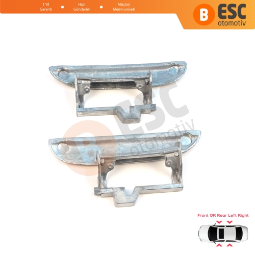 BMW 5 Serisi E39 1996-2003 4/5 Kapılı Sedan Touring 51218245461 51218245462 için Ön veya Arka Sağ Sol Metal Dış Kapı Açma Kolu