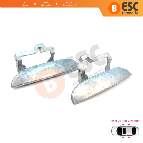 BMW 5 Serisi E39 1996-2003 4/5 Kapılı Sedan Touring 51218245461 51218245462 için Ön veya Arka Sağ Sol Metal Dış Kapı Açma Kolu