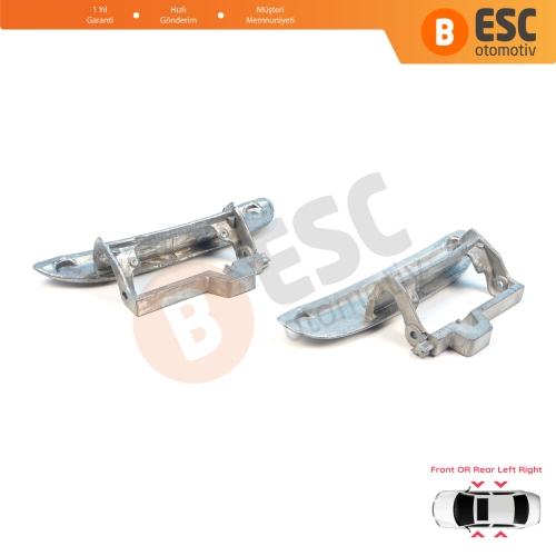 BMW 5 Serisi E39 1996-2003 4/5 Kapılı Sedan Touring 51218245461 51218245462 için Ön veya Arka Sağ Sol Metal Dış Kapı Açma Kolu