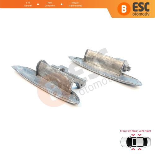 BMW 5 Serisi E39 1996-2003 4/5 Kapılı Sedan Touring 51218245461 51218245462 için Ön veya Arka Sağ Sol Metal Dış Kapı Açma Kolu