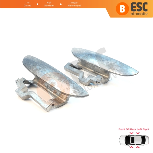 BMW 5 Serisi E39 1996-2003 4/5 Kapılı Sedan Touring 51218245461 51218245462 için Ön veya Arka Sağ Sol Metal Dış Kapı Açma Kolu