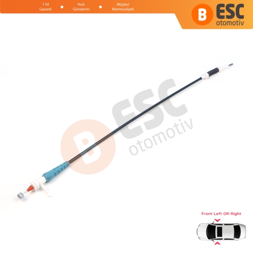 BMW 3 Series F30 F31 F35 F80 M3 LCI 2012-2019 51217259828 için Ön Dış Kapı Kolu Kilit Açma Teli