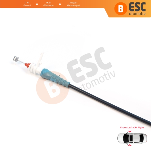 BMW 3 Series F30 F31 F35 F80 M3 LCI 2012-2019 51217259828 için Ön Dış Kapı Kolu Kilit Açma Teli