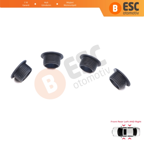 Mercedes W124 W126 190 W201 W202 W203 C208 C209 W210 W168 W163 W460 W461 W463 2019921205 İçin 4 Adet Ön Arka Kapı Kilit Düğme Yuvası