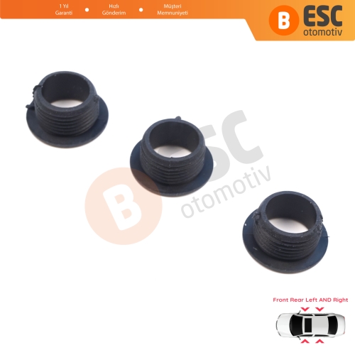 Mercedes W124 W126 190 W201 W202 W203 C208 C209 W210 W168 W163 W460 W461 W463 2019921205 İçin 4 Adet Ön Arka Kapı Kilit Düğme Yuvası