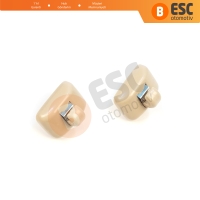 Audi A1 A3 A4 B7 B8 B9 A5 A6 C6 Q2 Q3 Q5 TT Seat Exeo İçin 2 Adet Sunvisor Güneşlik Tutucu Ayak Kanca Klipsi Bej Renk