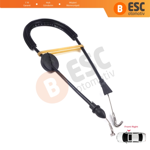 VW Caddy MK3 2K 2004-2015 Touran MK1 1T 2003-2015 2K0837114B İçin Ön Sağ Kapı İç Açma Teli 58 cm