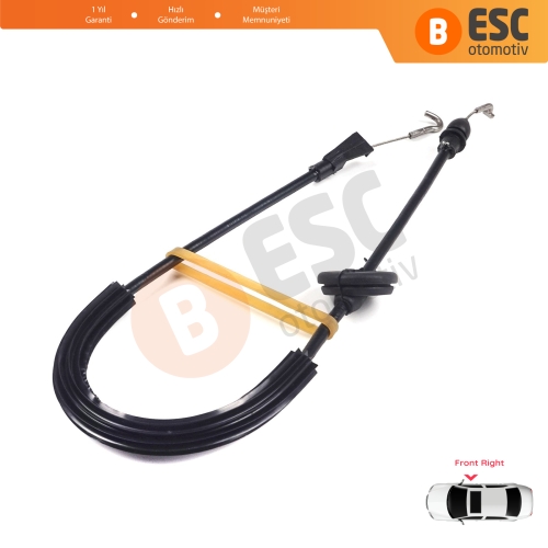 VW Caddy MK3 2K 2004-2015 Touran MK1 1T 2003-2015 2K0837114B İçin Ön Sağ Kapı İç Açma Teli 58 cm
