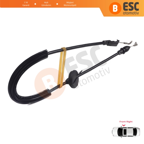 VW Caddy MK3 2K 2004-2015 Touran MK1 1T 2003-2015 2K0837114B İçin Ön Sağ Kapı İç Açma Teli 58 cm