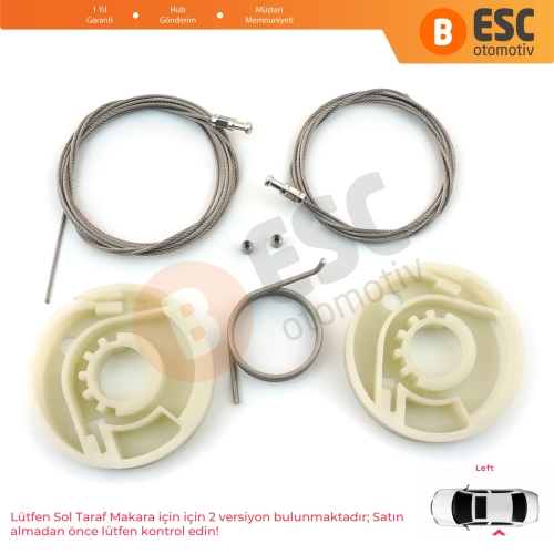 VW Transporter T5 T6 Caravelle Multivan 2003-2024 İçin Sol Arka Sürgülü Kapı Tamir Seti 7E1843871