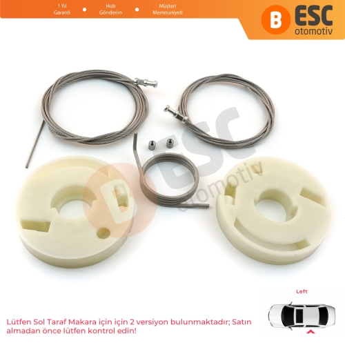 VW Transporter T5 T6 Caravelle Multivan 2003-2024 İçin Sol Arka Sürgülü Kapı Tamir Seti 7E1843871