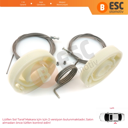 VW Transporter T5 T6 Caravelle Multivan 2003-2024 İçin Sol Arka Sürgülü Kapı Tamir Seti 7E1843871