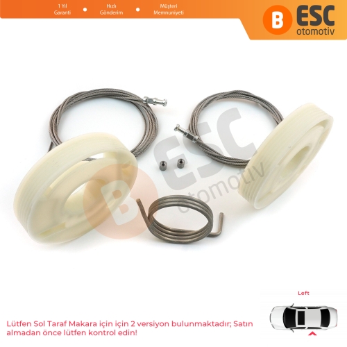 VW Transporter T5 T6 Caravelle Multivan 2003-2024 İçin Sol Arka Sürgülü Kapı Tamir Seti 7E1843871