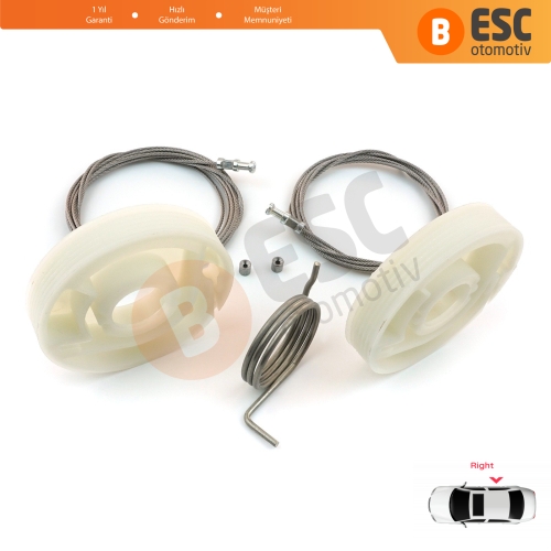 VW Transporter T5 T6 Caravelle Multivan 2003-2024 İçin Sağ Yan Arka Sürgülü Kapı Tamir Seti 7E1843872