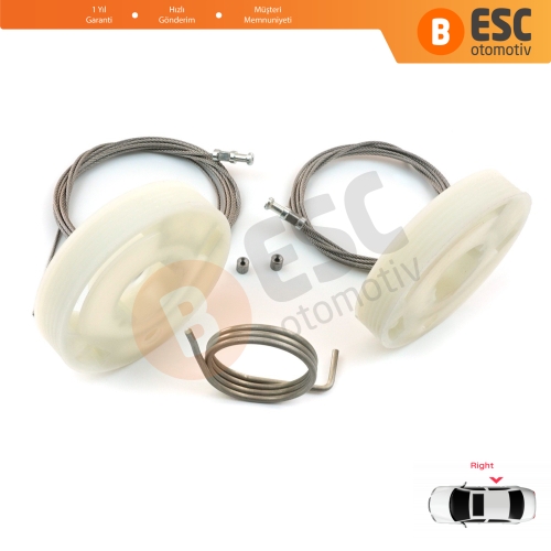 VW Transporter T5 T6 Caravelle Multivan 2003-2024 İçin Sağ Yan Arka Sürgülü Kapı Tamir Seti 7E1843872