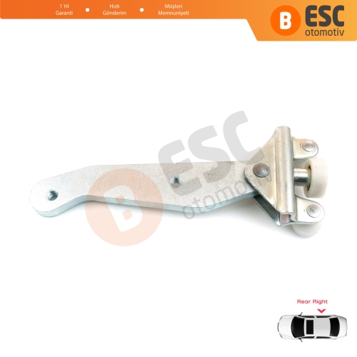 VW Transporter T4 Caravelle Multivan 1990-2003 701843406B için Sağ Arka Sürgülü Kapı Alt Makarası