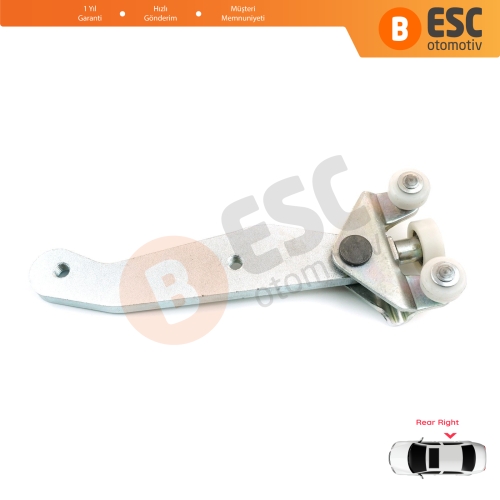 VW Transporter T4 Caravelle Multivan 1990-2003 701843406B için Sağ Arka Sürgülü Kapı Alt Makarası