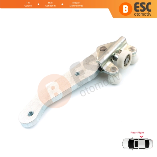 VW Transporter T4 Caravelle Multivan 1990-2003 701843406B için Sağ Arka Sürgülü Kapı Alt Makarası