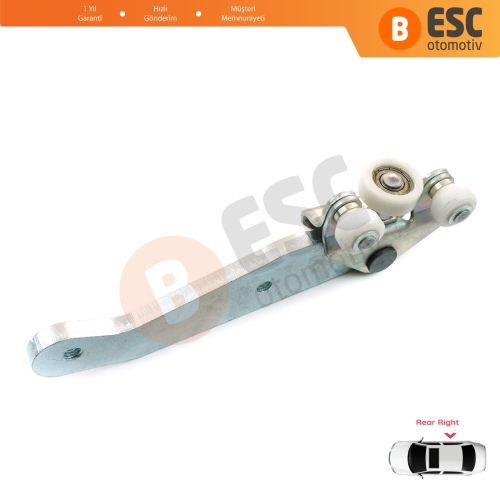 VW Transporter T4 Caravelle Multivan 1990-2003 701843406B için Sağ Arka Sürgülü Kapı Alt Makarası