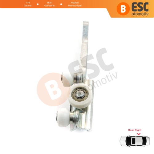 VW Transporter T4 Caravelle Multivan 1990-2003 701843406B için Sağ Arka Sürgülü Kapı Alt Makarası